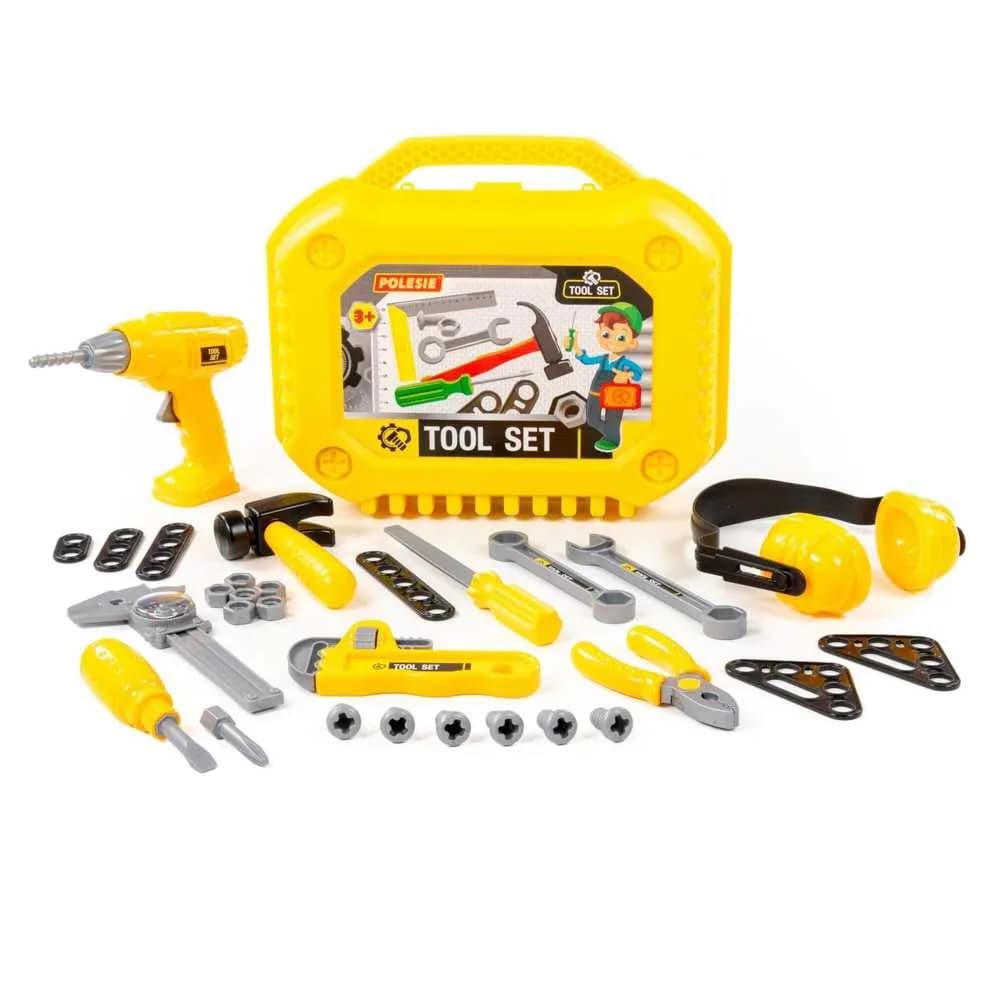 Unelte in gentuta, 32 piese/set, 32x19,5x26 cm - Polesie — miniatură