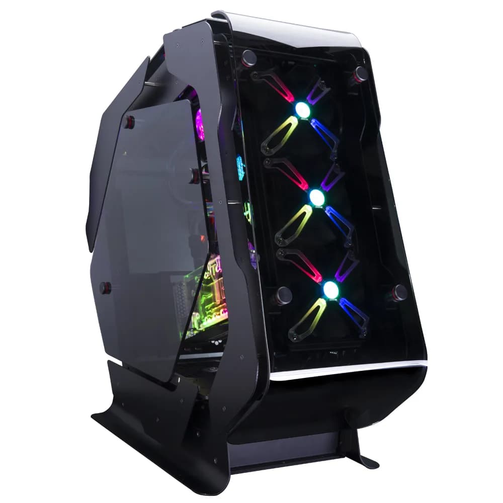 CARCASA Zalman "Z-Machine", middle tower, gaming, fara sursa, 5xfan inclus, USB Type-C x 1, USBx4, audio+mic, 7 sloturi expansiune, negru, "Z-Machine 500" — miniatură