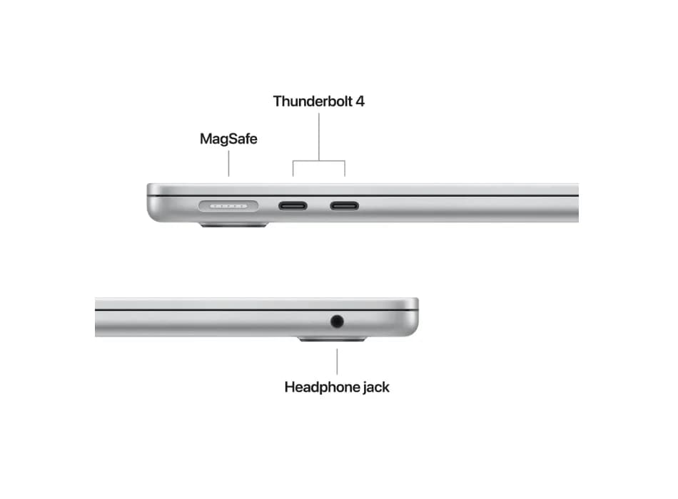 MacBook Air 13.6" Retina/Apple M5 (CPU 10-core, GPU 10- core,NeuralEngine16-core)/24GB/512GB - Silver - US KB (No Adapter) -2026 (CTO from MDH74RO/A) — miniatură