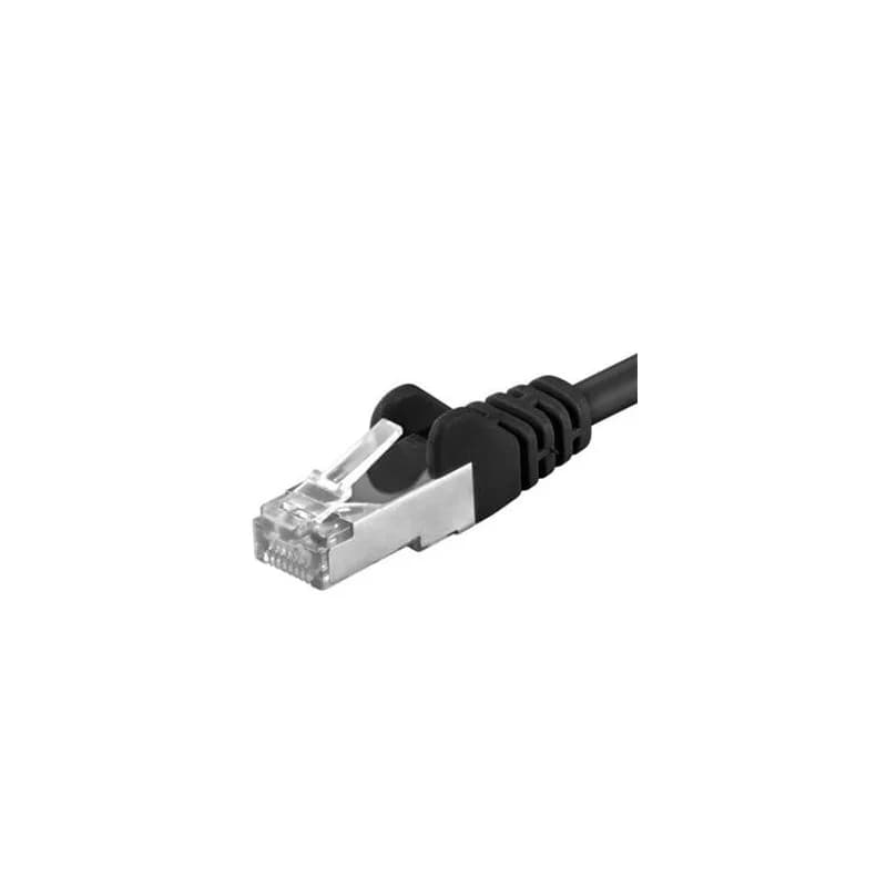 Patchcord SFTP RJ45-RJ45 Cat.6A, 2m, negru, "SFTP-6A-2-BK"