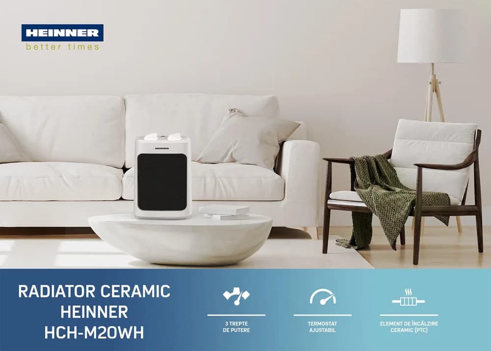 RADIATOR CERAMIC HEINNER HCH-M20WH — miniatură