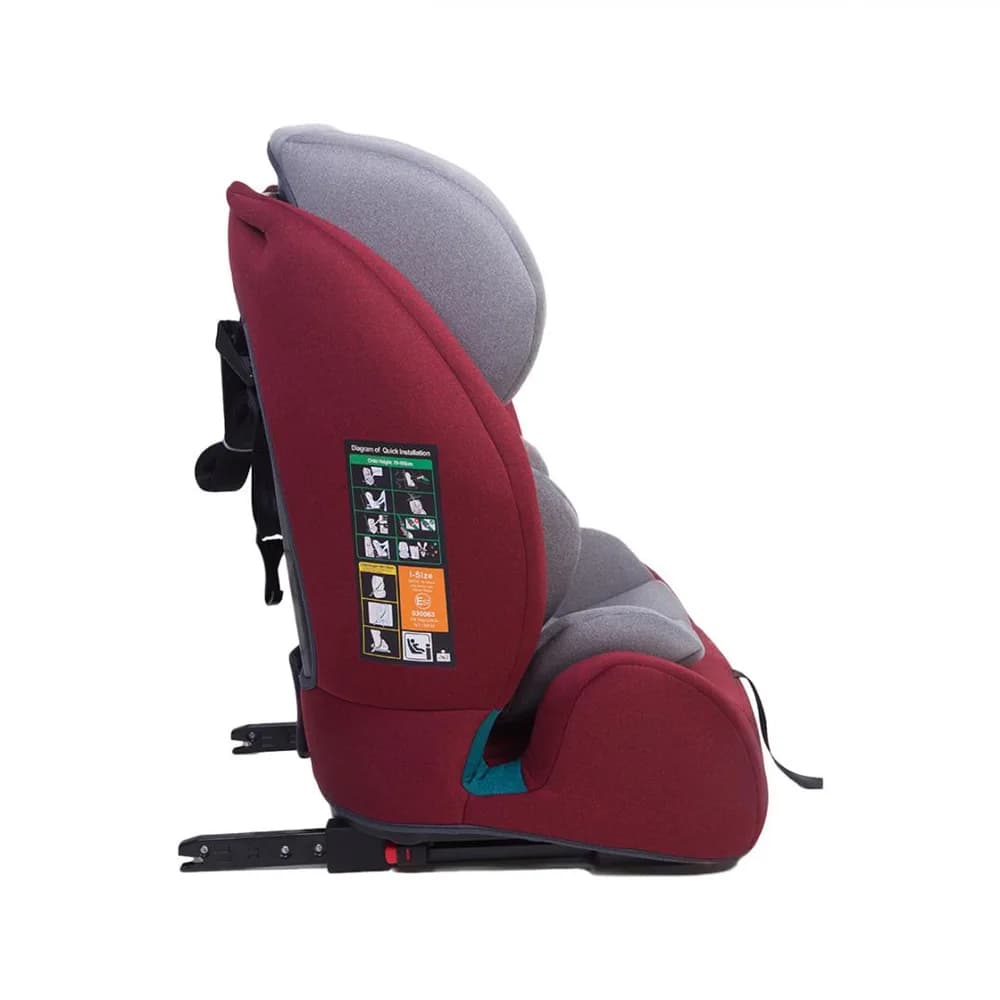 Scaun auto 76-150CM(15M-12Y), R129, isofix si top tether, rosu, U-Grow — miniatură