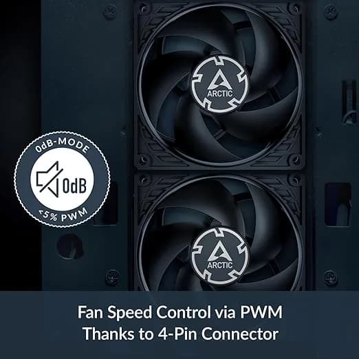 Ventilator Arctic "P9 PWM PST", 92mm, 200-3000 RPM, FDB, 39 cfm, 4pin PWM, negru, "ACFAN00298A" - 4895213704939 — miniatură