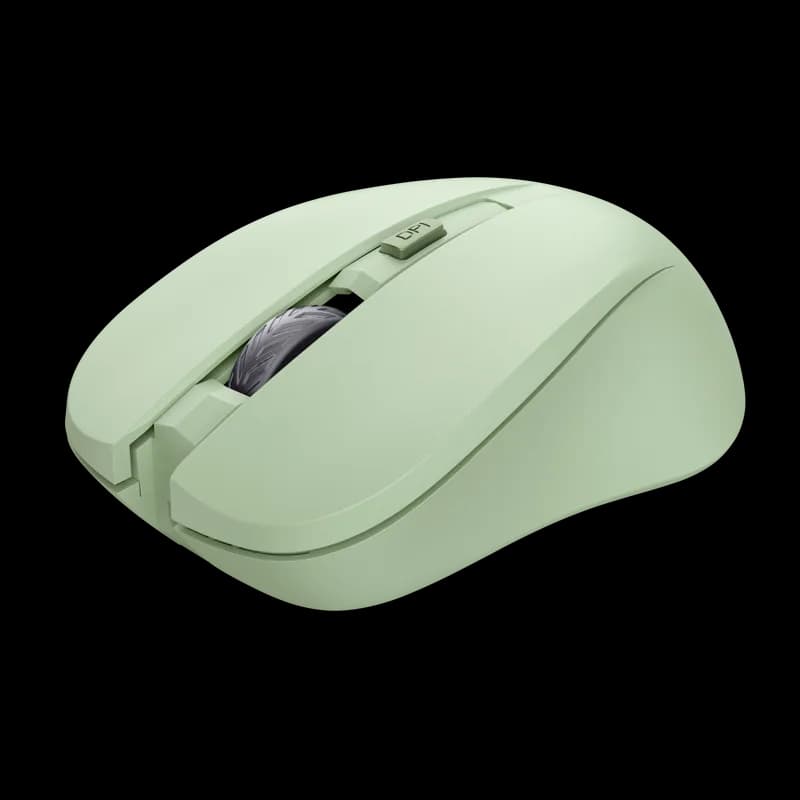 Mouse Wireless Trust Mydo, 1800 dpi, verde — miniatură