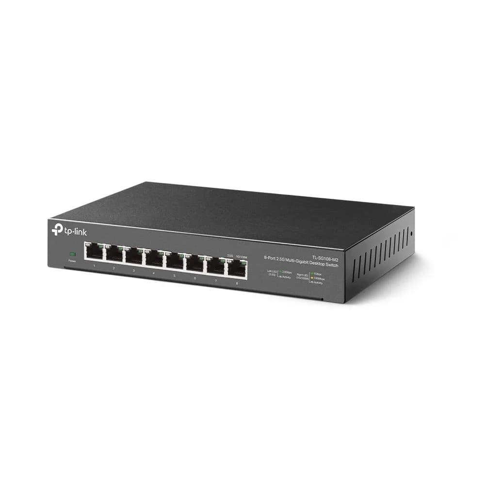 SWITCH TP-LINK 8 porturi 2.5 Gigabit. carcasa metalica "TL-SG108-M2" — miniatură
