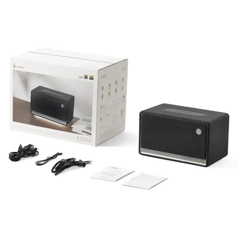 BOXE EDIFIER portabila bluetooth, RMS: 60W (15W + 15W + 30W), built-in Li-ion up to 12 hours, BT 5.4, USB-A, AUX, Edifier App, black, "ES300-BK" — miniatură