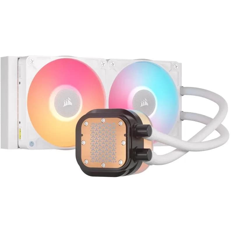 Cooler Procesor CORSAIR iCUE LINK TITAN 240 RX LCD, Lichid, 12 cm, 2 ventilatoare, aRGB — miniatură