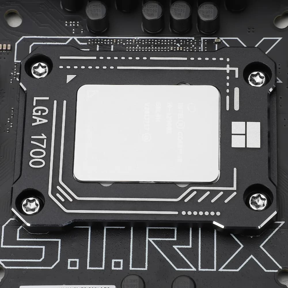 Contact Frame Thermalright "LGA 17XX-BCF-Black", compatibil skt. Intel LGA1700 gen 12/13/14, aluminiu, negru, 54x70x6mm, include surubelnita L, "LGA 17XX-BCF-Black" — miniatură