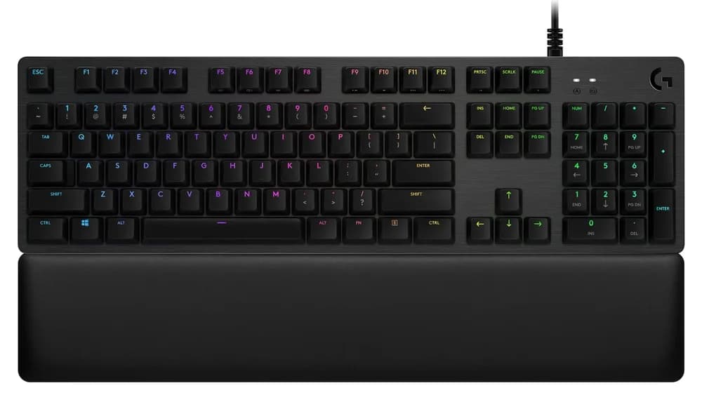 LOGITECH G513 CARBON LIGHTSYNC RGB Mechanical Gaming Keyboard, GX Brown-CARBON-US INTL-USB-INTNL-TACTILE