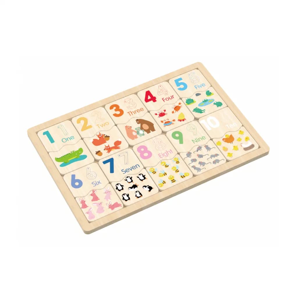 PUZZLE DIN LEMN, POTRIVESTE NUMERELE