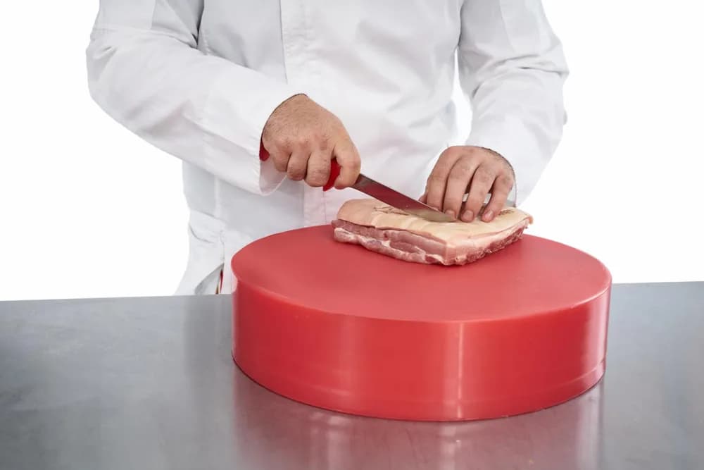 CUTIT DEZOSAT PROFESIONAL 18 CM, ROSU, CHEF LINE, COOKING BY HEINNER — miniatură