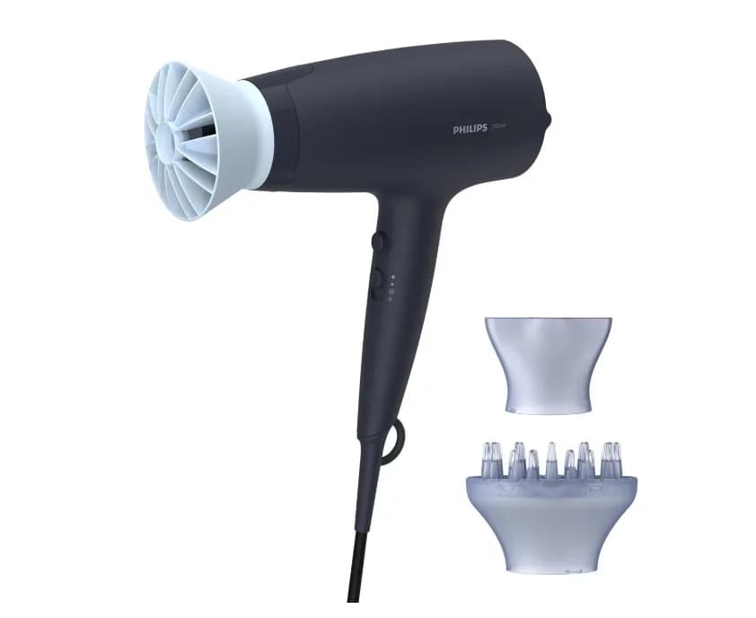 Uscator de par PHILIPS Seria 3000 BHD360/20, 6 viteze, 6 trepte temperatura, 2100W, Negru, L x A x I (mm) 90x295x215