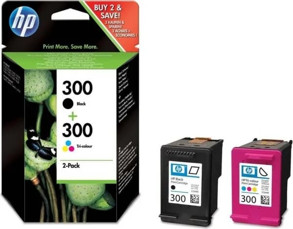 Combo-Pack Original HP CMYK, nr.300, pentru DJ D2530|2560|5560|F2420|2480|4580|PS C4680|4780, "CN637EE"