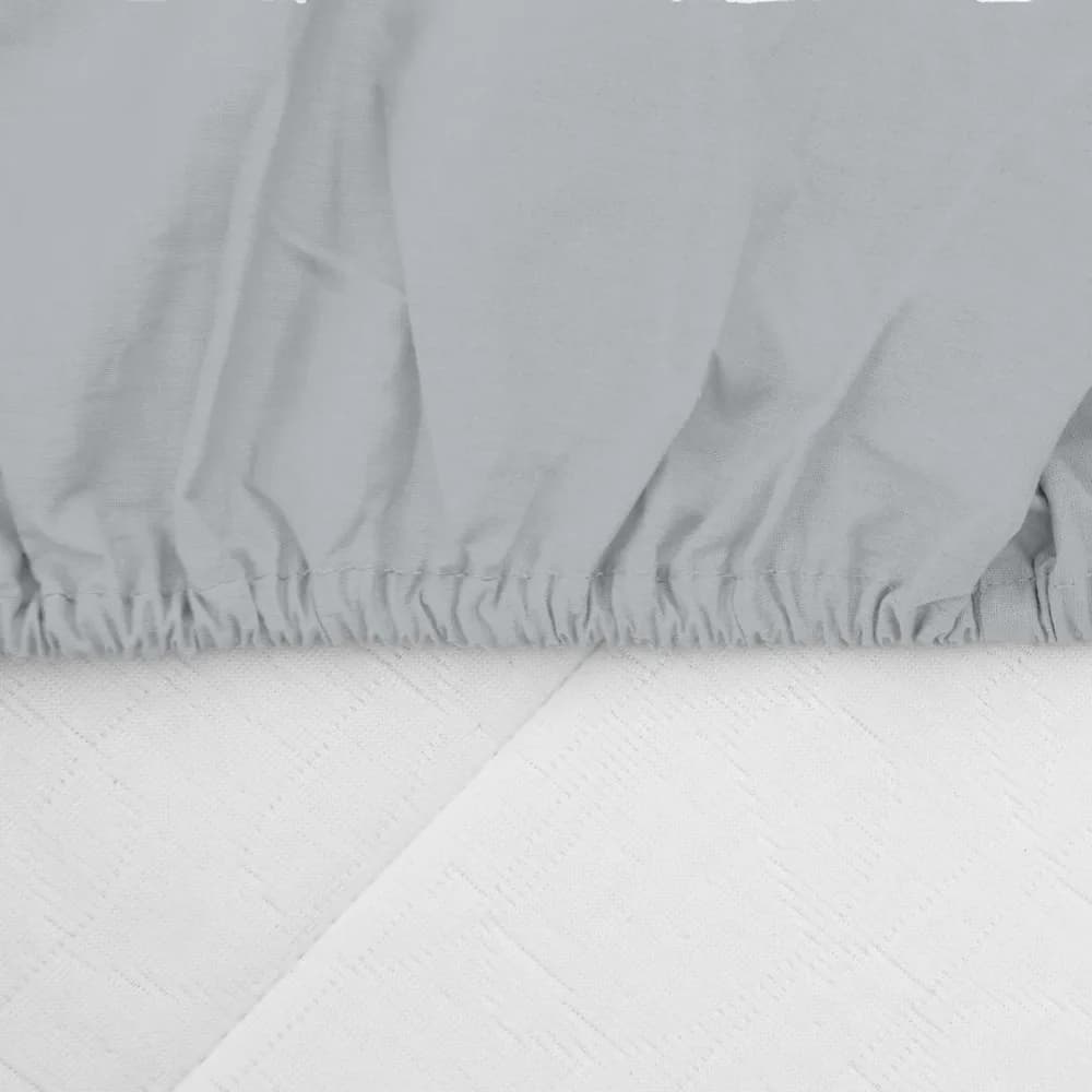 CEARCEAF PAT CU ELASTIC 160X200 CM GRI — miniatură