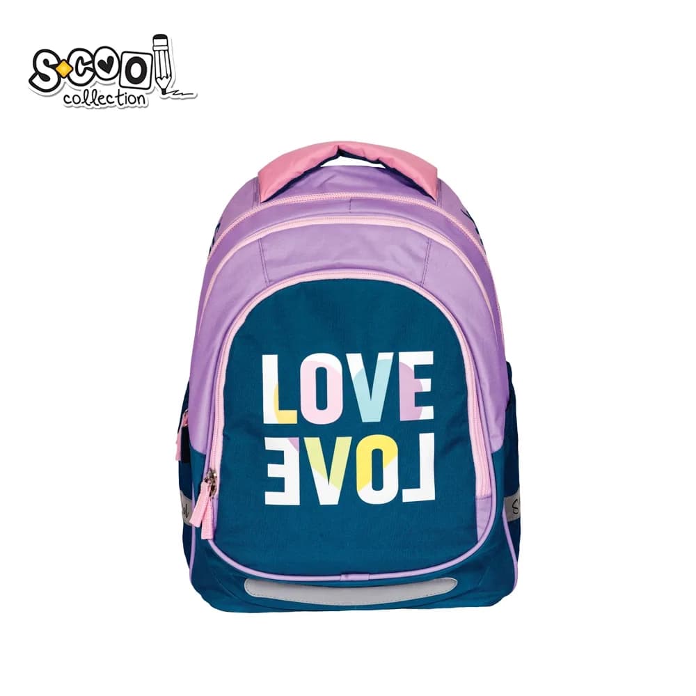 Ghiozdan anatomic light, 41x28x21 cm, LOVE - S-COOL