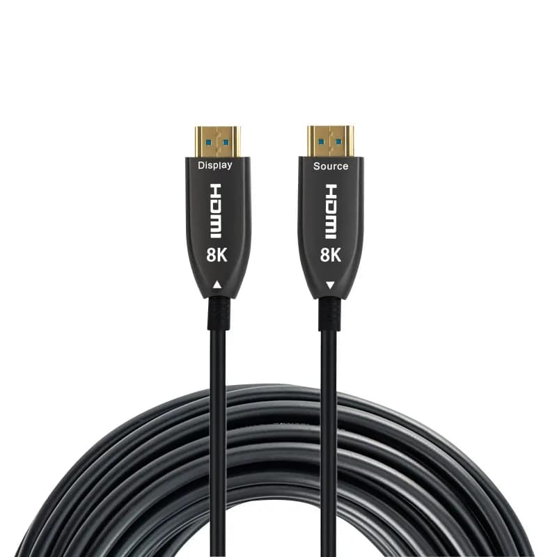 Cablu HDMI prin fibra optica, AOC, V2.1, tata-tata, 8K@60hz, HDCP 2.2, EDID, 50M - Nexio "NX-VN-HD66-50M"