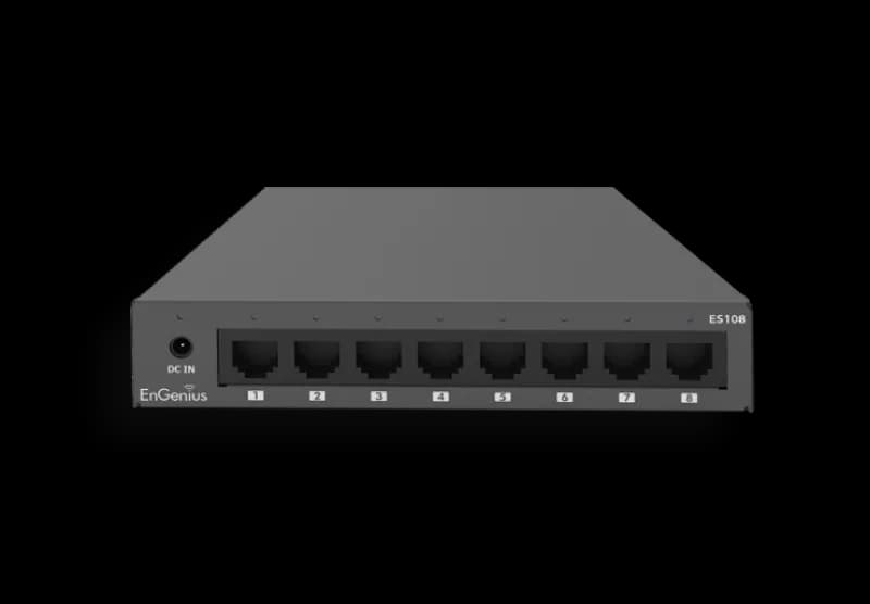Switch Engenius Unmanaged Desktop 8-port GbE, standard wireless L1, capacitate switch 16 Gbps