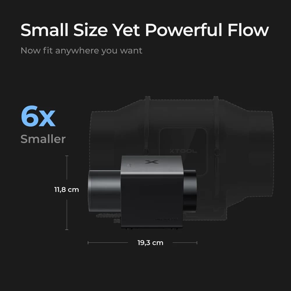 Ventilator xTool SafetyPro IF2 Hyper Flow Inline Duct — miniatură