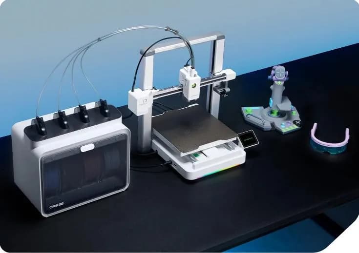 CREALITY SPARKX I7 COMBO FDM 3D PRINTER, Imprimanta 3D, Tehnologie FDM, Volum printare: 260 × 260 × 255 mm, Dimensiuni imprimanta: 470 × 423 × 456 mm, Viteza printare: ≤ 500 mm/s, Acuratete: 100±0.1 mm, Inaltime strat: 0.05-0.3 mm, Direct drive extrusion, Diametru filament compatibil: 1.75mm — miniatură