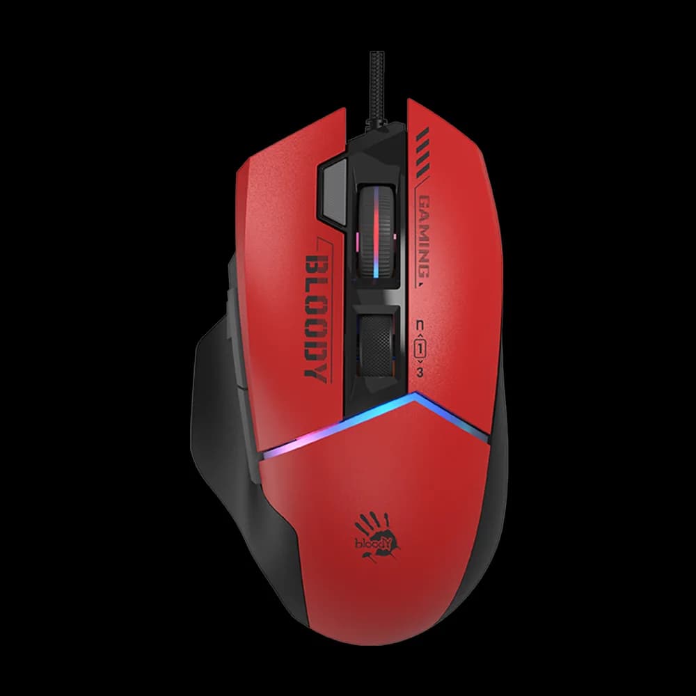 Mouse A4Tech, gaming, Bloody Extra Fire RGB, USB Sports Red, "W95Ultra Sports Red" 4711421 002301