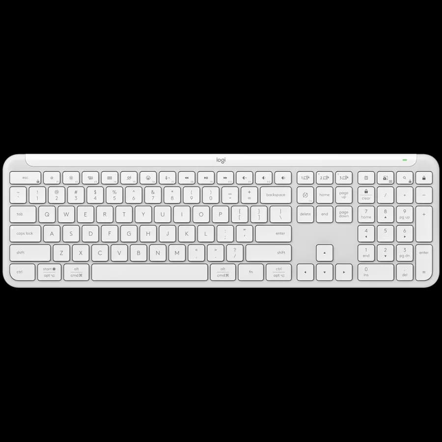LOGITECH SIGNATURE SLIM WIRELESS KEYBOARD K950 - OFF WHITE - US INTL - 2.4GHZ/BT - INTNL-973 "920-012466"