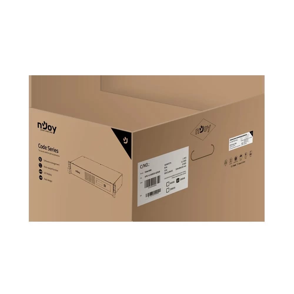 UPS nJoy Code 1000, 600W, LCD, USB, Rackmount 2U — miniatură