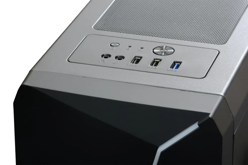 Carcasa SPACER SPCS-GC-FLASH, RGB, Mid Tower, Black — miniatură
