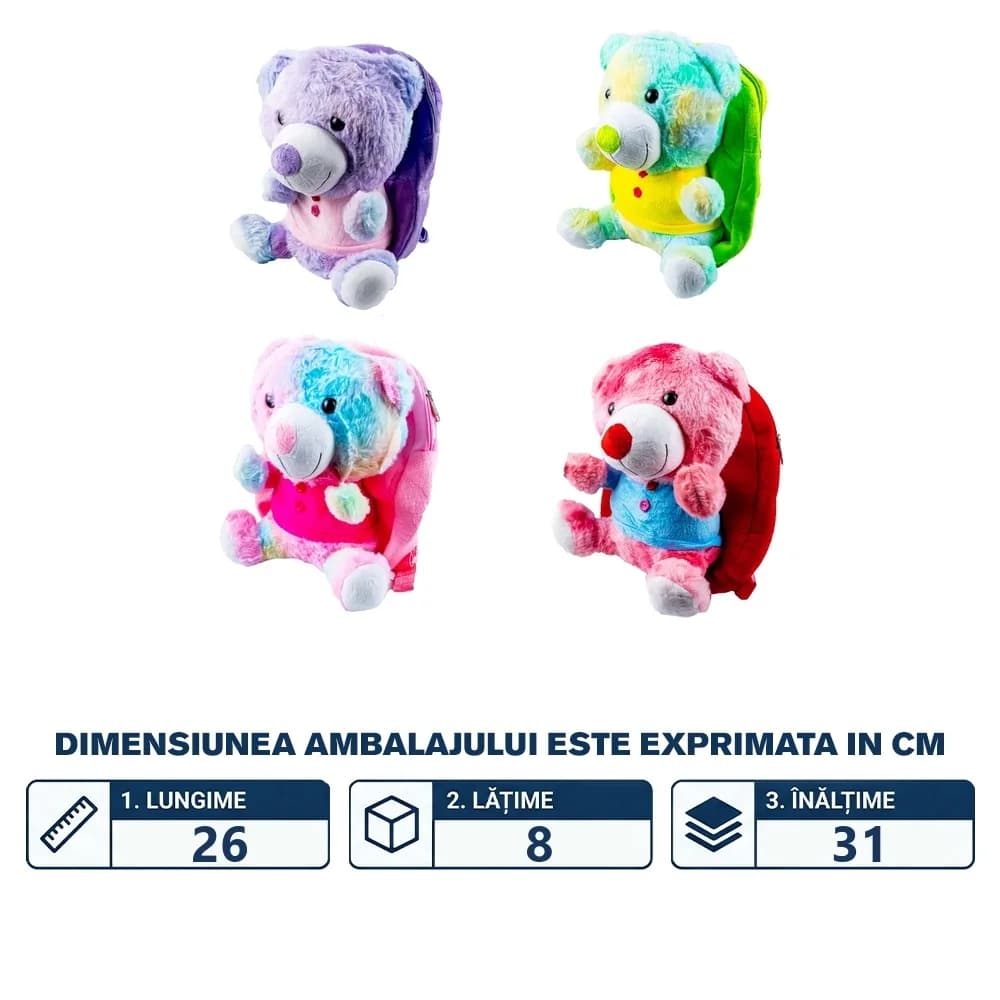 Ghiozdan din plus, Ursulet — miniatură