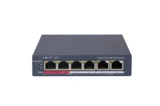 SWITCH POE 4PORTURI 65 W SMART MANAGED "DS-3E1106P-EI"