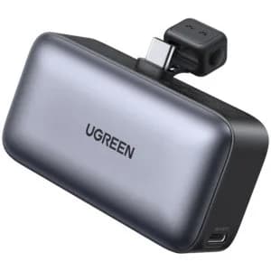 POWER BANK Ugreen "PB503", 5000mAh, 20W PD3.0, 1 x USB Type-C, 1 x USB Type-C integrat, gri, "35338" - 6941876233380