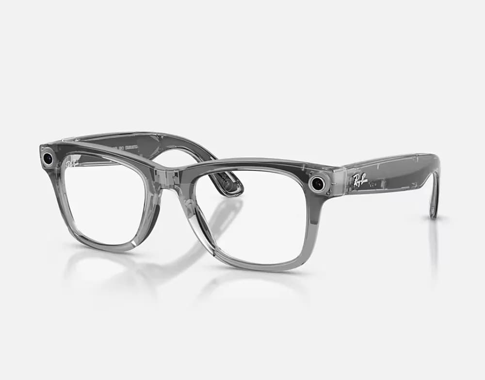 Ray-Ban Meta Wayfarer Gen 2 High Bridge FIT Transparent Grey Clear/Sapphire Transitions 50 — miniatură