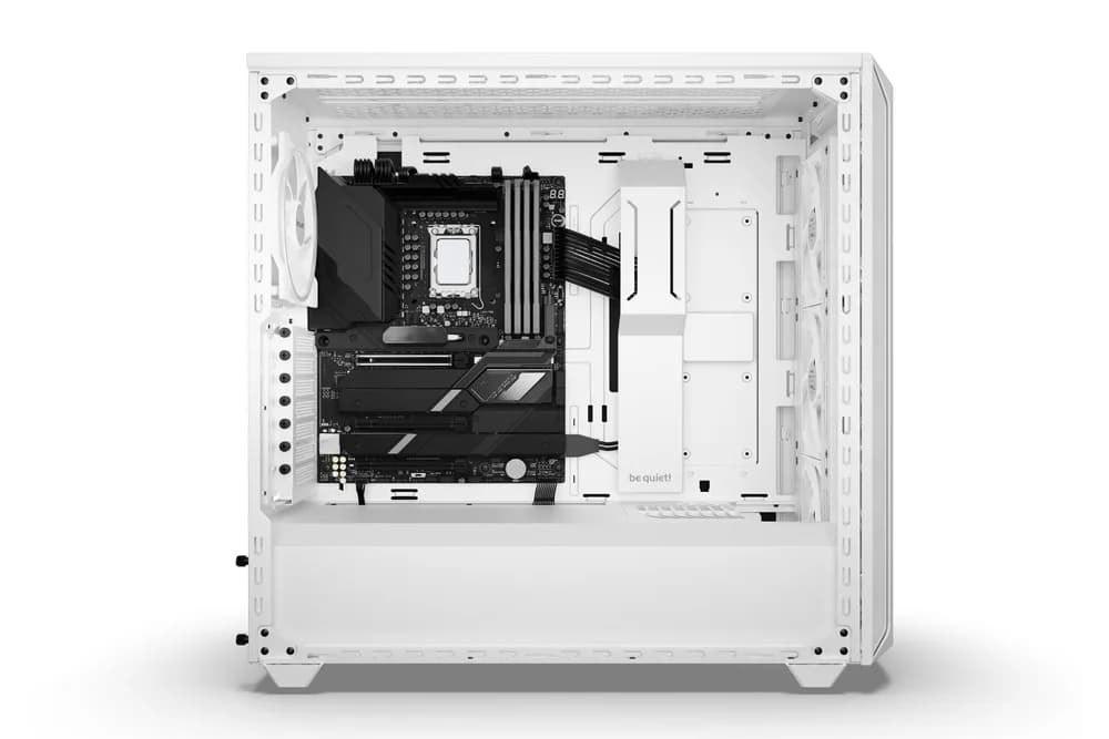 CARCASA be quiet "Shadow Base 800 FX", middle tower, gaming, fara sursa, PSU shroud, 7 sloturi expansiune, alb, "BGW64" — miniatură
