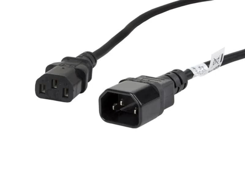 Cablu IEC 320 C13 C14 1,8 m VDE negru