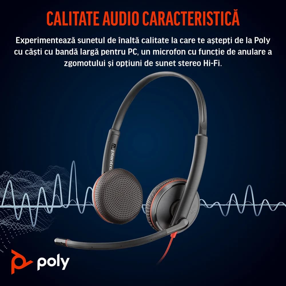 Poly BW 3225 USB-C HS +3.5mmP +USB-C/A"8X229AA" — miniatură