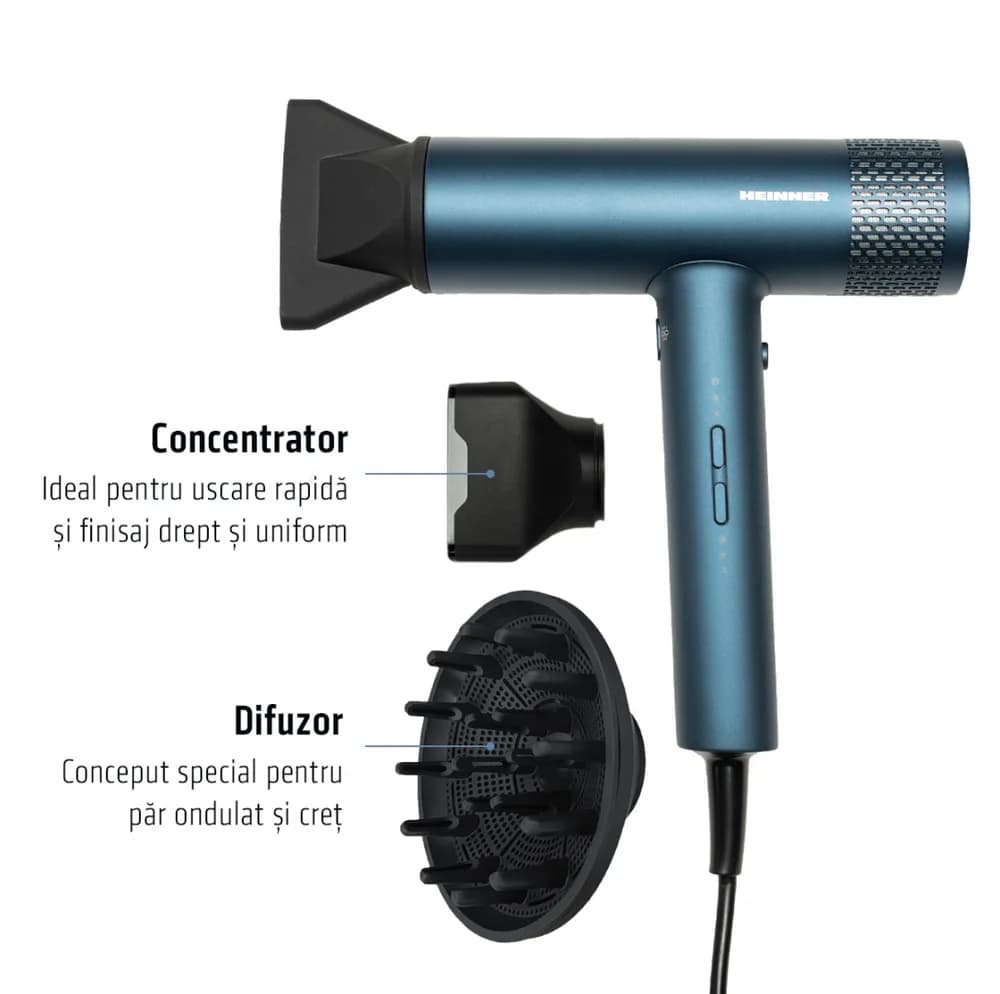 USCATOR DE PAR PROFESIONAL HEINNER HHD-Y18BLDC-BL — miniatură