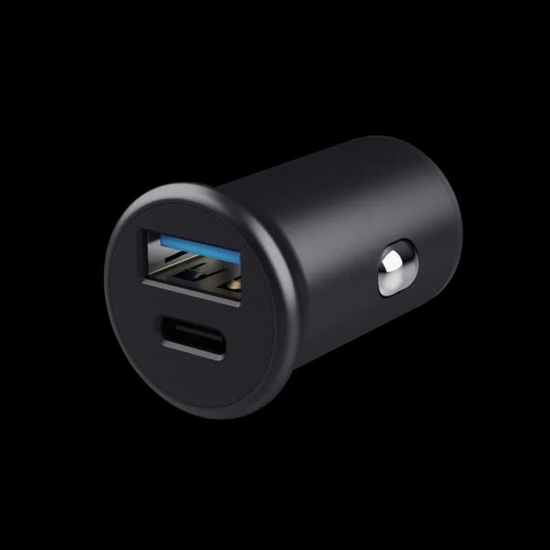 Incarcator Auto Trust Maxo, 38W, 2 porturi, Negru