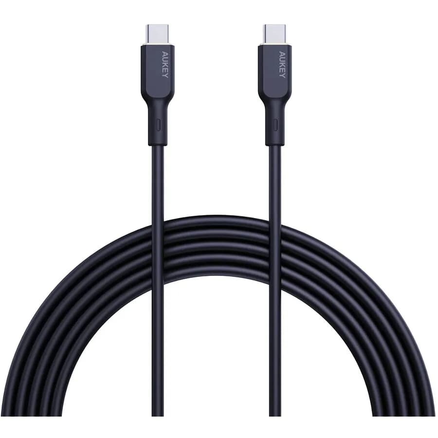 Cablu alimentare si date Aukey, USB Type-C (T) la USB Type-C (T), 1.8m, 480 Mbps, 240W, silicon, negru, "LLTSN1049544" -689323787272