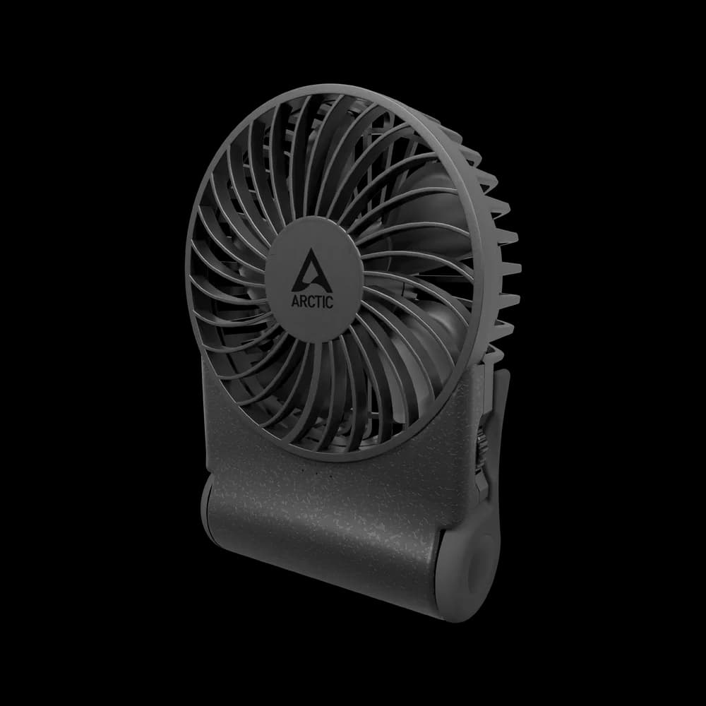 VENTILATOR birou ARCTIC "Summair 2Go" 91mm, 5W, 600-4000RPM, portabil, pliabil, alimentare USB, acumulator 5.000mAh, pana la 74 de ore, cablu USBA-C 1.2m inclus, negru, "AEBRZ00027A"