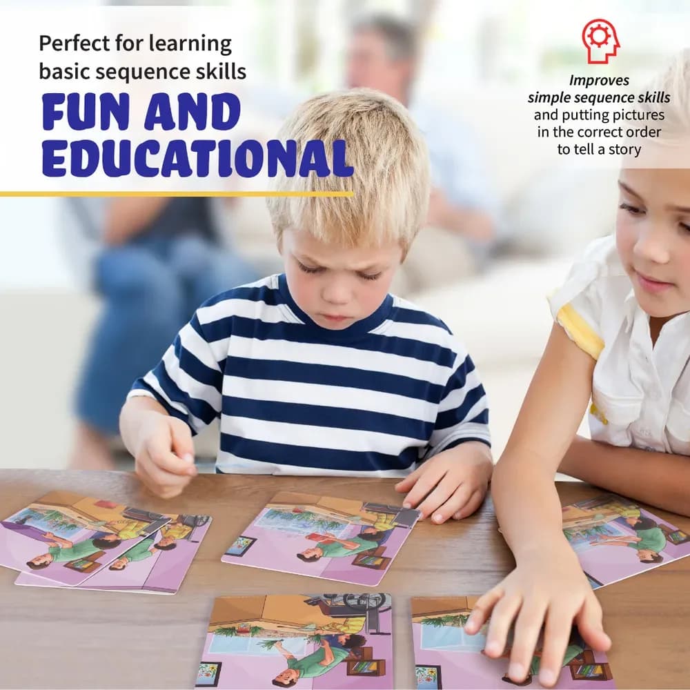 Cartonașe Spark Junior de Secvențiere pentru Logopedie – 8 Seturi — miniatură