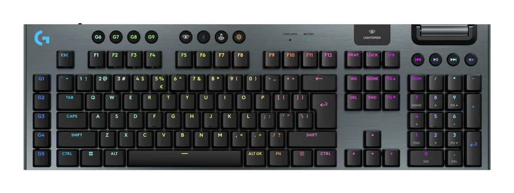 LOGITECH G915 X LIGHTSPEED Wireless Gaming Keyboard - BLACK - US INTL - 2.4GHZ/BT - EMEA28i-935 - CLICKY "920-012709"