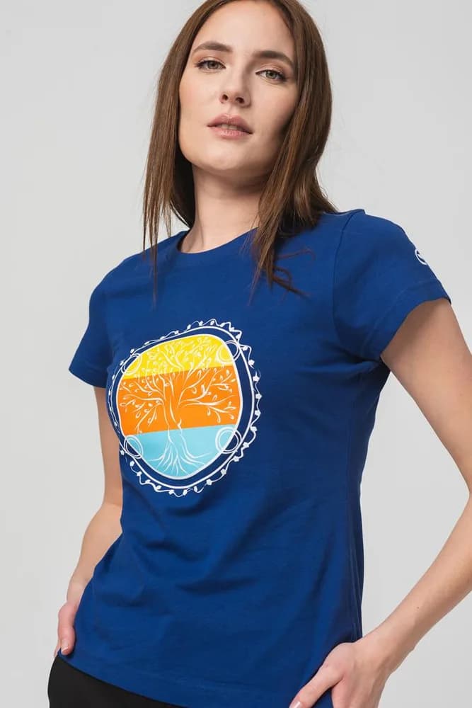 TRICOU ROATA FAMILIE FEMEI ROYAL BLUE-S — miniatură