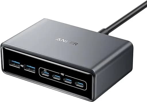 Alimentator retea Anker, 200W, GaN, 4 x USB-C, 2 x USB-A, QC, PD, argintiu, "A2683341" - 0194644041007