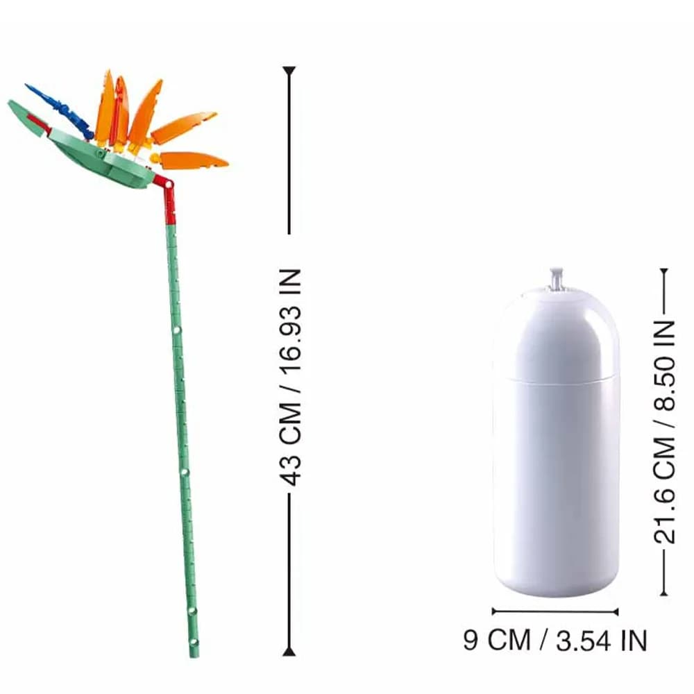 Set de Constructie Flowers, 148 piese, Pasarea Paradisului - Sluban — miniatură