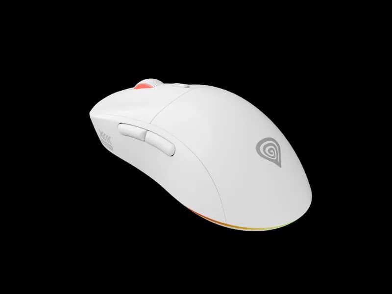 Mouse Gaming Wireless GENESIS Zircon XIII, 26000 DPI, Alb