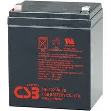 Baterie UPS CSB HR1221WF2, 12V 5Ah, 90 x 70 x 101.7 mm, Borne F2, Durata medie 3-5 ani, VRLA "HR1221WF2"