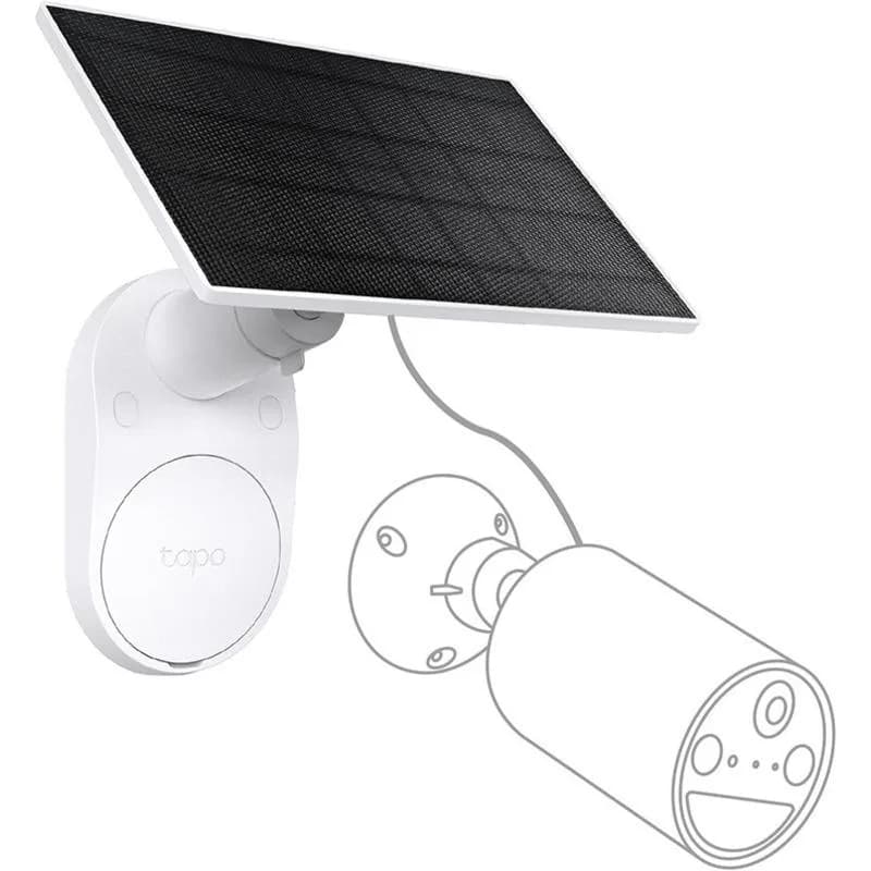Tapo Solar Panel SPEC: 5.2V 2.5W FEATURE: Type-C Charging Port, Non-Stop Power, Flexible Solar Installation, Works with Tapo Battery Camera, 4m Charging Cable(Total), Weatherproof (IP65) — miniatură