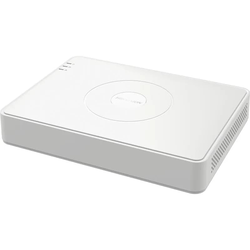DVR Hikvision 16 canale IDS-7116HQHI-M1/T, TURBO HD, H.265 Pro+/H.265 Pro/H.265 video compression, BNC interface (1.0 Vp-p, 75 Ω), supporting coaxitron connection, pana la 24-ch IP camera inputs (pana la 6MP), 1x SATA max 10TB, dimensiuni: 285 × 210 × 48 mm, greutate: 1kg.