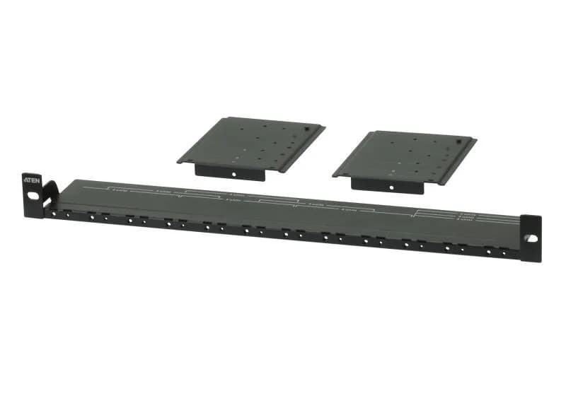 Rackmount kit video extender ATEN VE-RMK1U. Tipul: Placă montare, Culoarea produsului: Negru. Cantitate per ambalaj: 1 buc.. Greutate: 715 g
