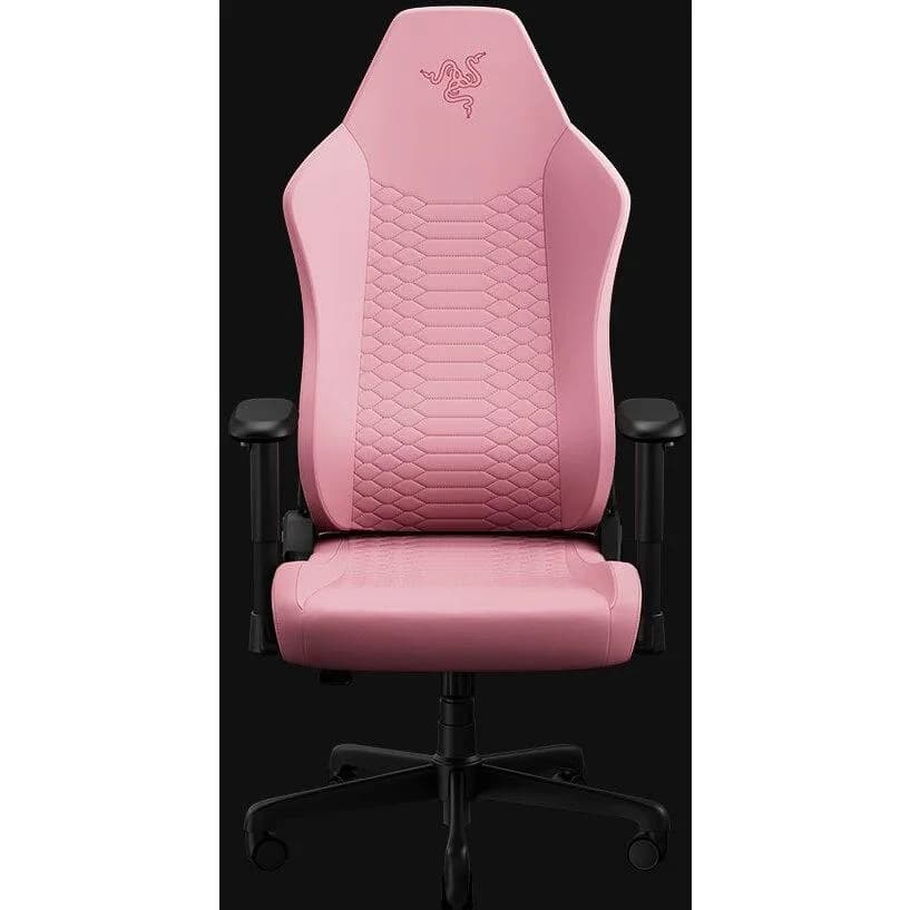 Scaun Razer Iskur V2 X NewGen, tip spuma spumă turnată PU, suport lombar integrat, tetieră reglabilă, cotiere 2D, clasa de ridicare pe gaz 4, roz — miniatură