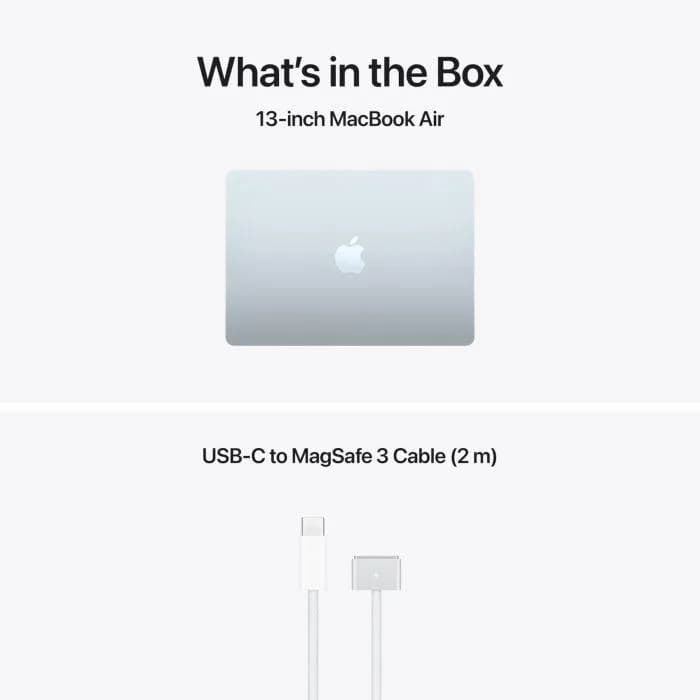 MacBook Air 13.6" Retina/Apple M5 (CPU 10-core, GPU 8-core, NeuralEngine16-core)/16GB/512GB - Sky Blue - INT KB (No Adapter) - 2026 — miniatură